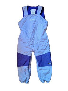 Columbia Boys 4T Snow Bib Overalls Tectonite Blue Two-Tone Waterproof Insulated